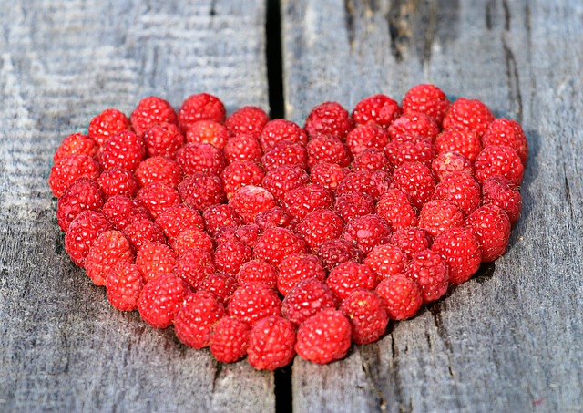 Raspberry fruits